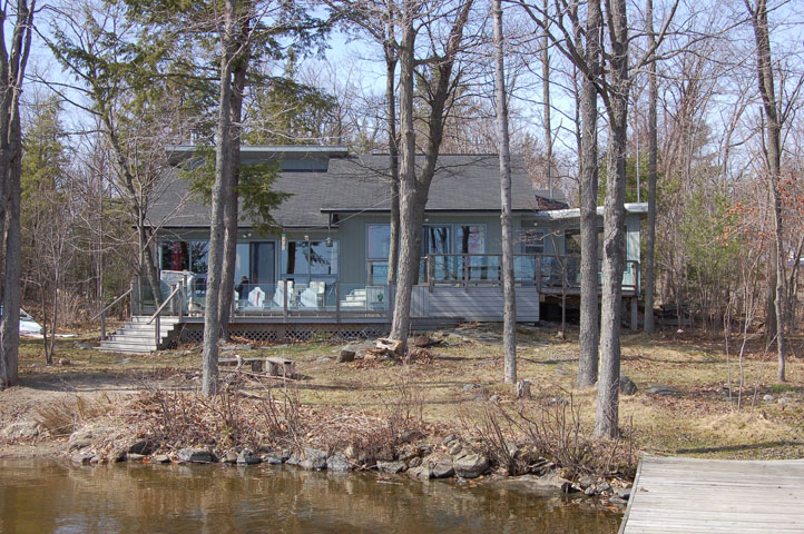 The cottage in the early spring